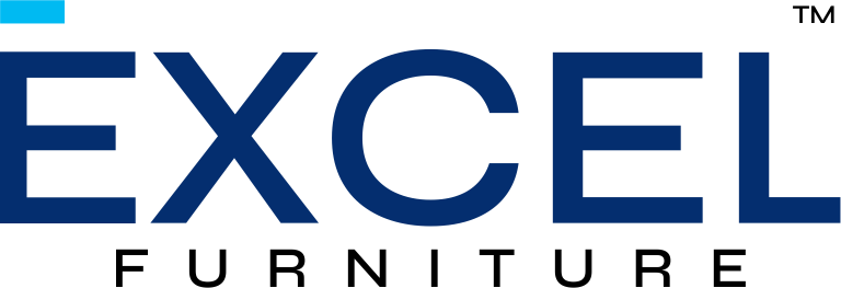 Excel Furniture Logo with Yellow-Green and White Colors 